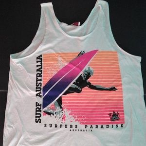 Surfer's Paradise Australia 80s tank vaporwave NOS